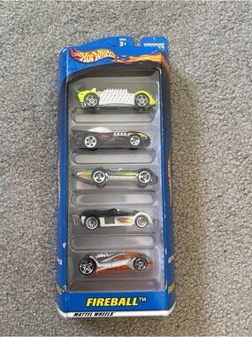 Hot Wheels Fireball Vintage 2000 Collectible Mattel Wheels Fireball Set Of Five